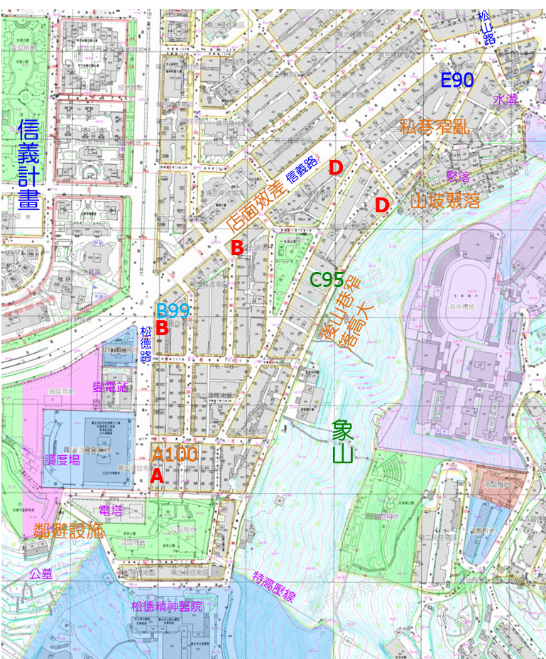 現況更新新貧區示意圖